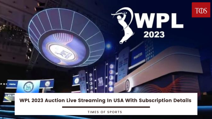 WPL 2023 Auction Live Streaming in USA