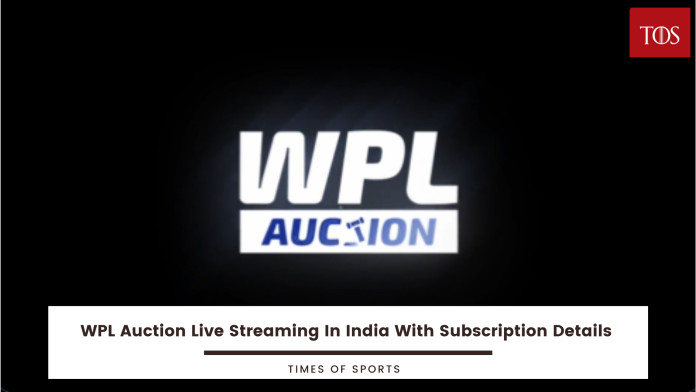 WPL  Auction Live Streaming in India
