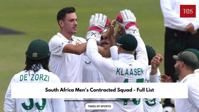 South Africa Men’s Contracted Squad