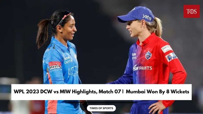 WPL 2023 DCW vs MIW Highlights