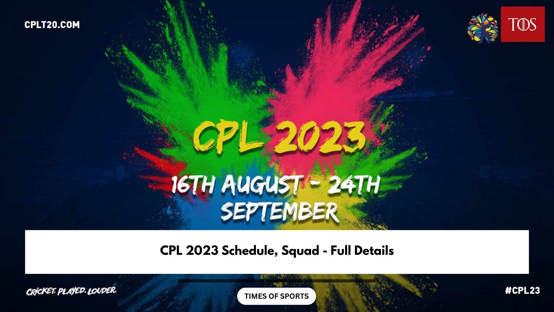 Caribbean Premier League CPL 2023 Schedule, Squad Full Details
