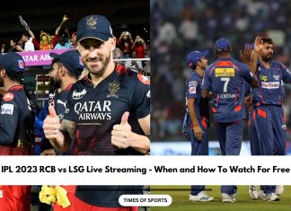 IPL 2023 RCB vs LSG Live Streaming