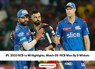 IPL 2023 RCB vs MI Highlights
