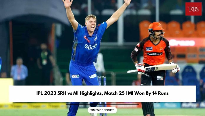 IPL 2023 SRH vs MI Highlights