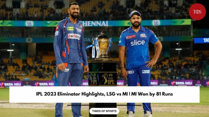 IPL 2023 Eliminator Highlights