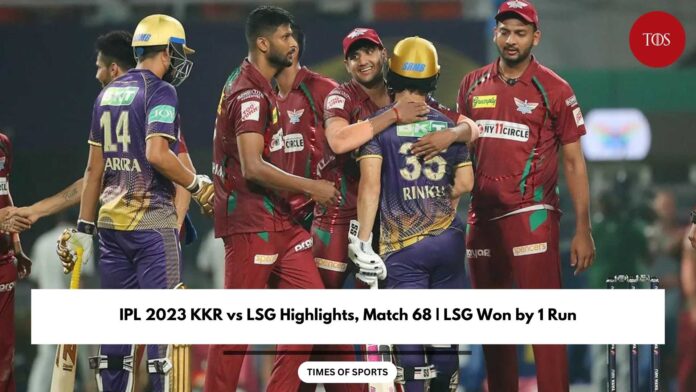 IPL 2023 KKR vs LSG Highlights