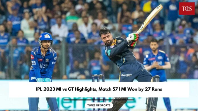 IPL 2023 MI vs GT Highlights