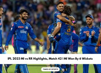 IPL 2023 MI vs RR Highlights