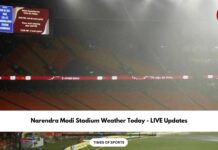 Narendra Modi Stadium Weather Today