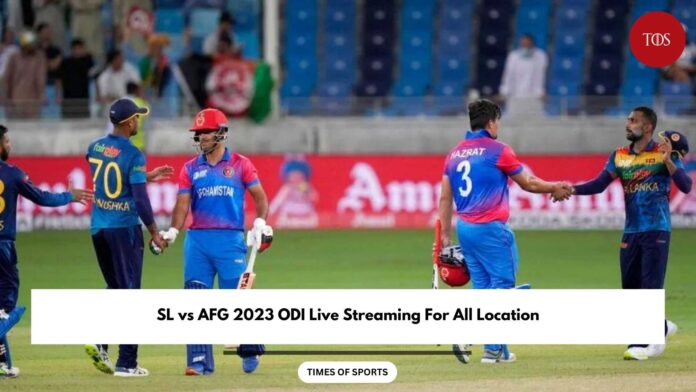 SL vs AFG 2023 ODI Live Streaming