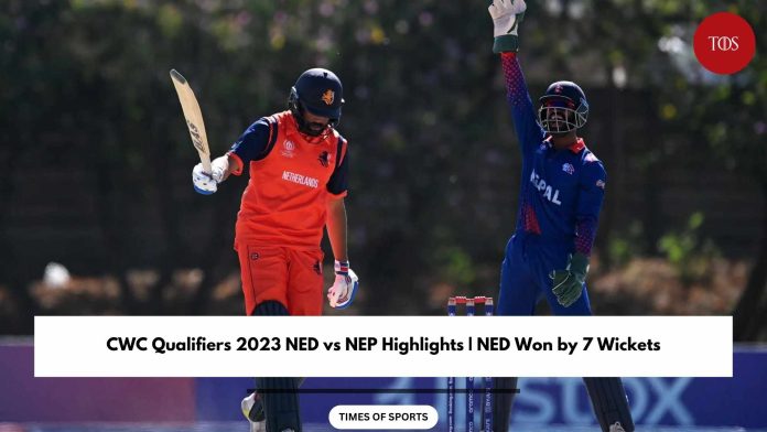 CWC Qualifiers 2023 NED vs NEP Highlights