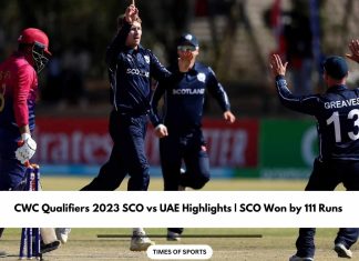 CWC Qualifiers 2023 SCO vs UAE Highlights