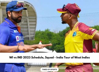 WI vs IND 2023 Schedule