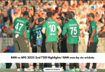 BAN vs AFG 2023 2nd T20I highlights