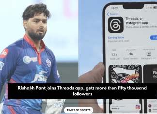 Rishabh Pant joins threads app