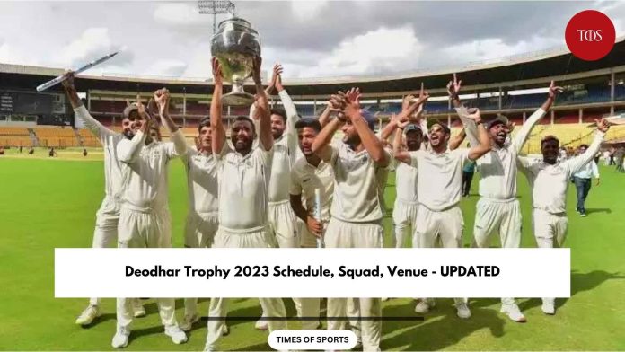 Deodhar Trophy 2023 Schedule