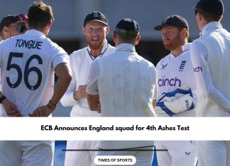 England squad for 4th Ashes Test