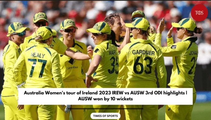 IREW vs AUSW 3rd ODI highlights