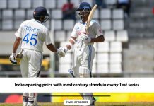 India opening pairs with most century stands in away Test series