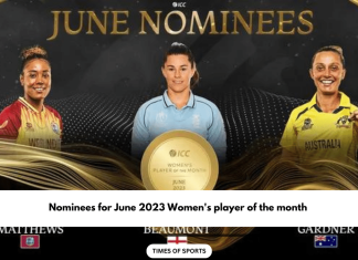 June 2023 Women's Player of the Month Nominees