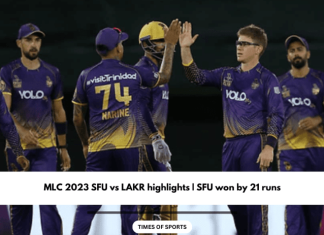 MLC 2023 SFU vs LAKR highlights