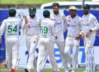 Pakistan won the 1st Test vs SL by 4 wickets.(Image: Twitter)