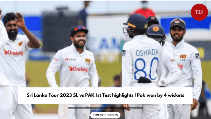 SL vs PAK 1st Test highlights