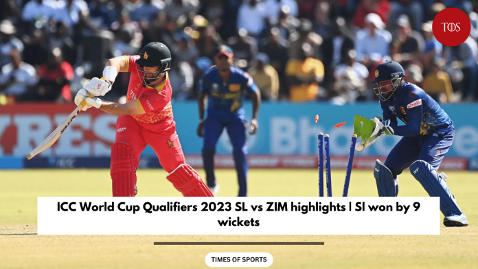 ICC World Cup Qualifiers 2023 SL vs ZIM Highlights