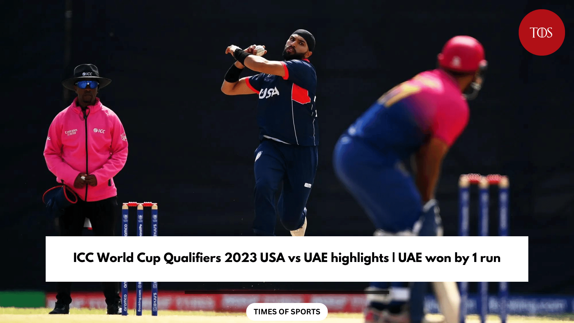 ICC World Cup Qualifiers 2023 USA vs UAE highlights | UAE won by 1 run