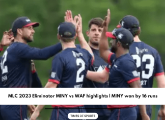 MLC 2023 Eliminators MINY vs WAF highlights
