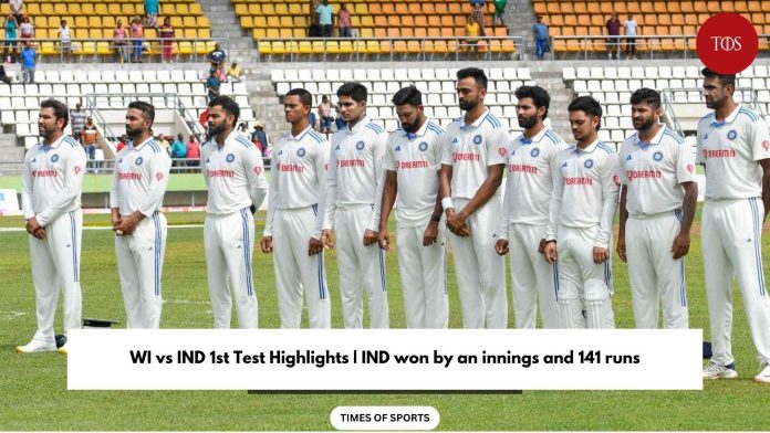 WI vs IND 1st Test highlights