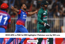 2023 AFG vs PAK 1st ODI highlights