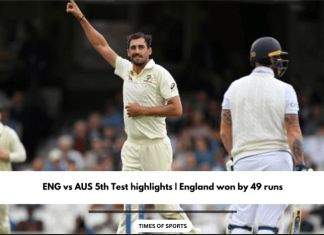 Ashes 2023 ENG vs AUS 5th Test Highlights
