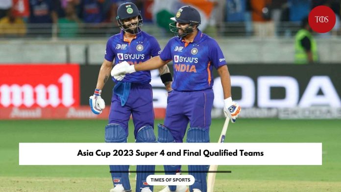Asia Cup 2023 Super 4 Qualified Teams