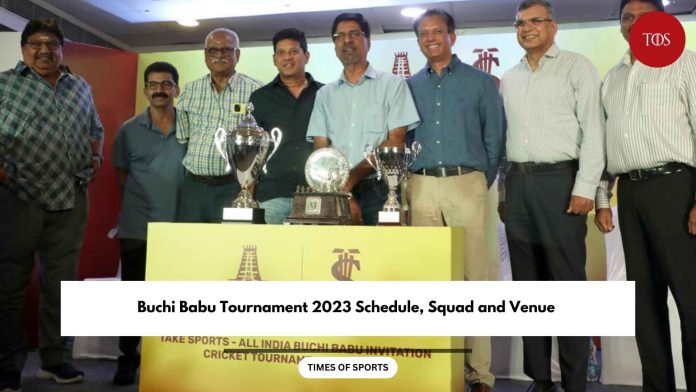 Buchi Babu Tournament 2023 Schedule