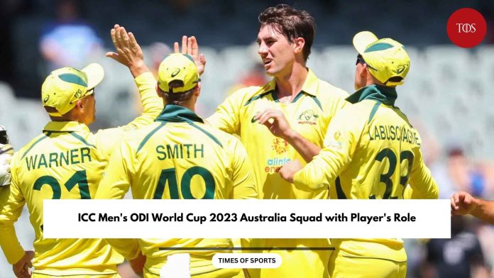 ICC Men's ODI World Cup 2023 Australia Squad
