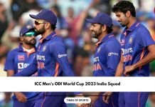ICC Men's ODI World Cup 2023 India Squad