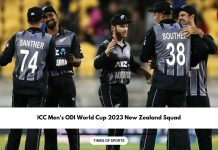 ICC Men's ODI World Cup 2023 New Zealand Squad
