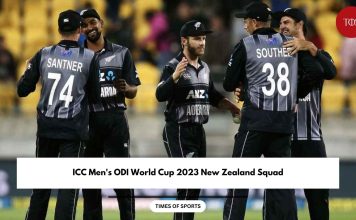 ICC Men's ODI World Cup 2023 New Zealand Squad