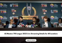 US Masters T10 League 2023 Live Streaming