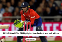 2023 ENG vs NZ 1st ODI highlights