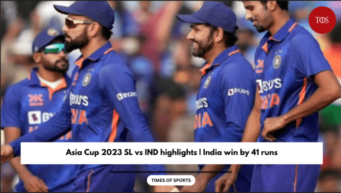 Asia Cup 2023 SL vs IND highlights