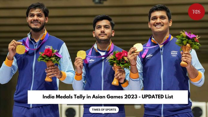 India Medals Tally in Asian Games 2023