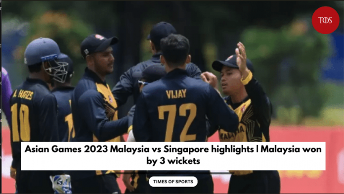 2023 Malaysia vs Singapore highlights