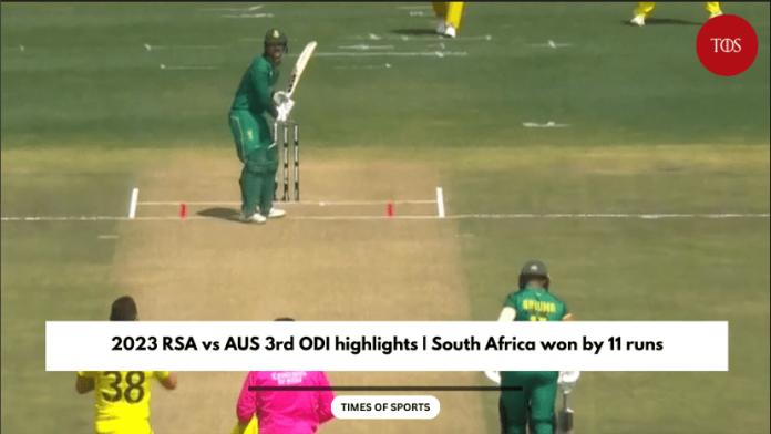 2023 RSA vs AUS 3rd ODI highlights