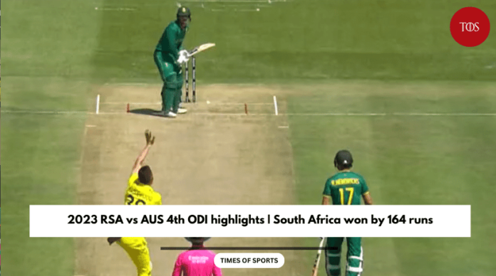 2023 RSA vs AUS 4th ODI highlights