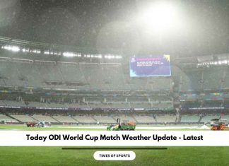 Today ODI World Cup Match Weather