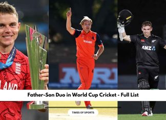 Father-Son Duo in World Cup Cricket