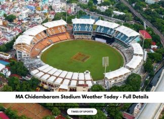 MA Chidambaram Stadium Weather Today