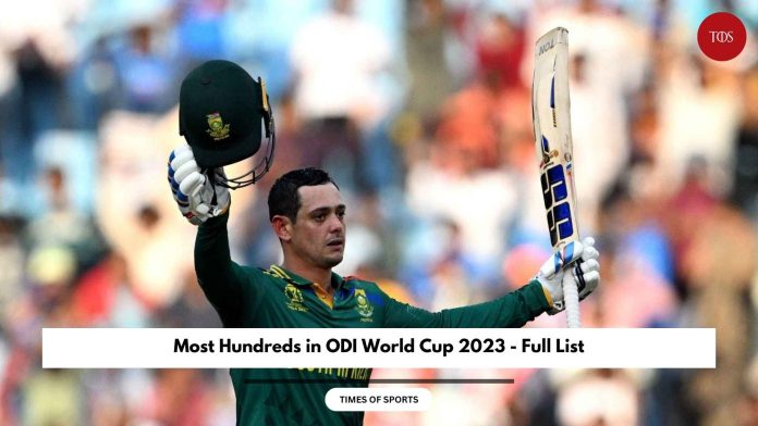 Most Hundreds in ODI World Cup 2023